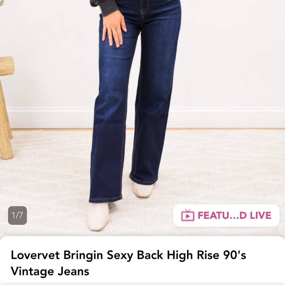 Lovervet 90's High Rise Vintage Wide Leg Jeans (Size 9/29)